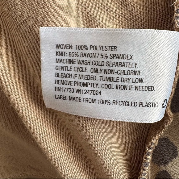 A New Day Leopard Print Long Sleeve Blouse (Size S) - Picture 8 of 9